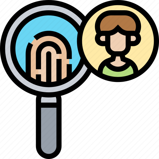 Fingerprint, forensic, evidence, identity, person icon - Download on Iconfinder