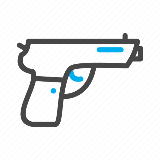 Gun, handgun, pistol, police icon - Download on Iconfinder