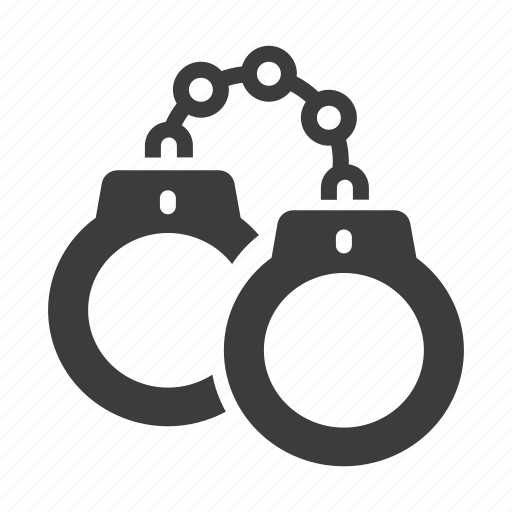 Arrest, crime, handcuffs, jail, manacles, police, shackles icon - Download on Iconfinder