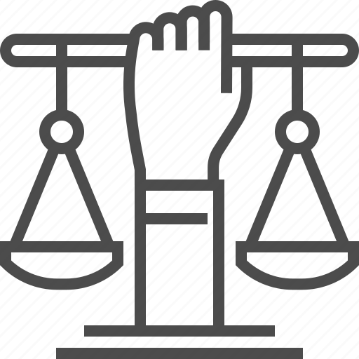 Civil, discriminate, hand, human, law, rights, scale icon - Download on Iconfinder