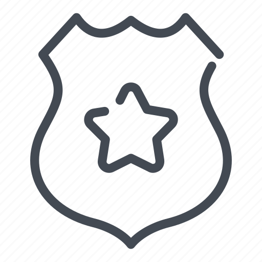 Police, badge, star, law, crime, criminal, case icon - Download on Iconfinder