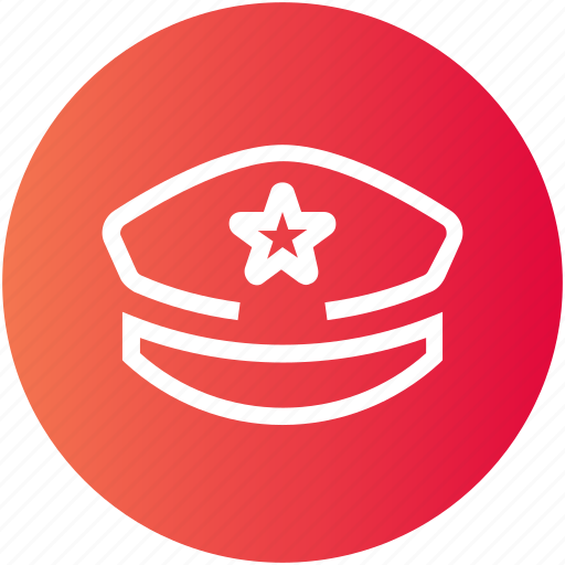 Army cap, justice, officer cap, police cap icon - Download on Iconfinder