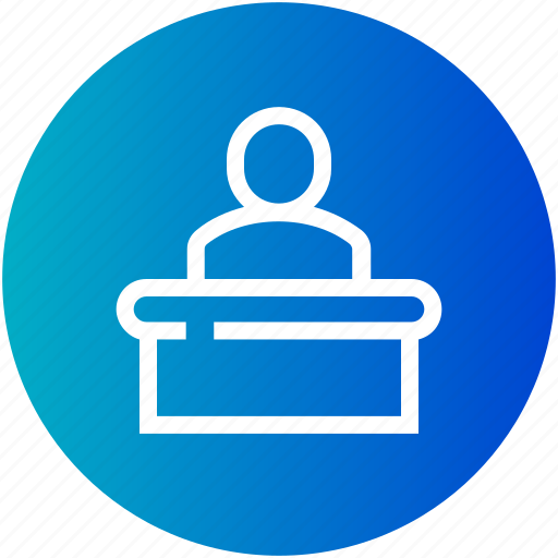 Defense, judge, justice, lawyer, pleading, speech, witness icon - Download on Iconfinder