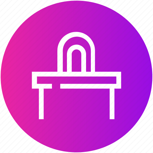 Bench, chair, judge, justice, law, table icon - Download on Iconfinder