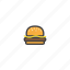 burger, cook, eat, food, meat 
