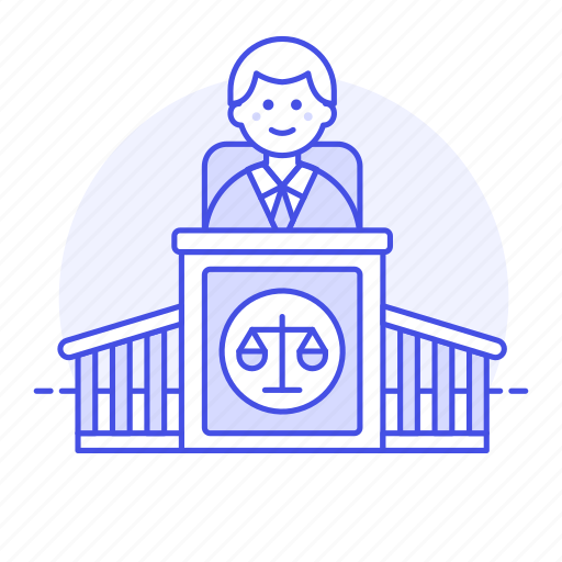 Legal, magistrate, podium, courtroom, courthouse, case, male icon - Download on Iconfinder