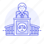 legal, magistrate, podium, courtroom, courthouse, case, male, judge, trial 