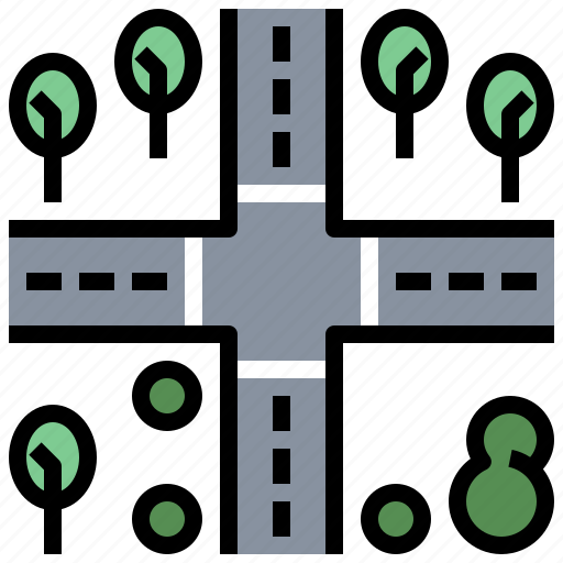Architecture, city, construction, crossroad, crossroads, driving, road icon - Download on Iconfinder