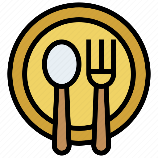 Cutlery, dinner, dish, food, fork, knife, plate icon - Download on Iconfinder