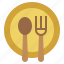 cutlery, dinner, dish, food, fork, knife, plate, restaurant, tools, travel, utensils 
