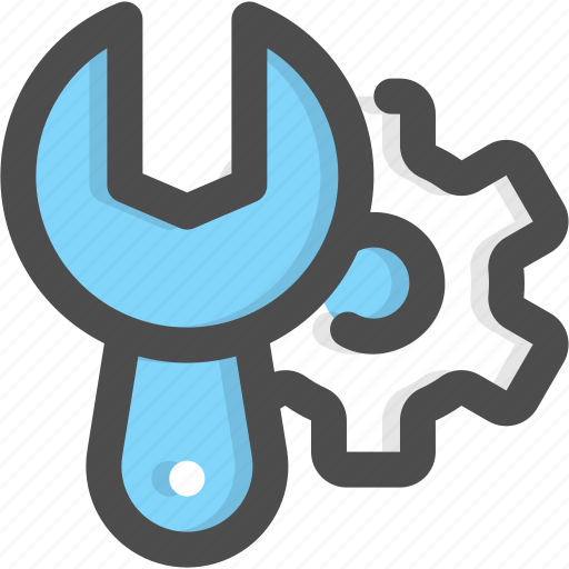 Engineering, gear, machine, maintenance, wrenchsetting icon - Download on Iconfinder