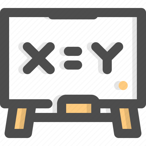 Blackboard, equation, formula, math, mathematics, operation icon - Download on Iconfinder