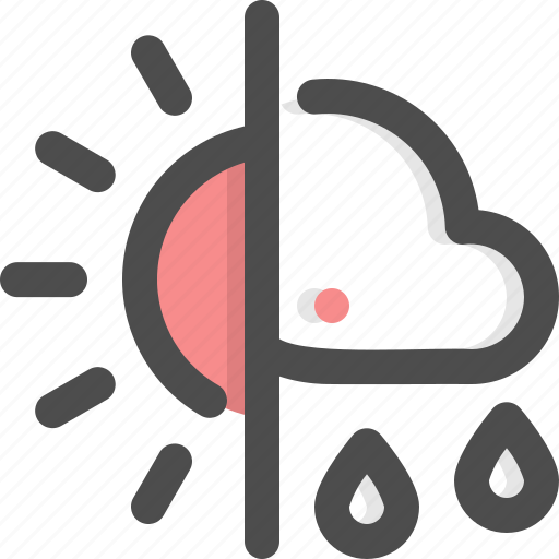 Climatology, cloud, meteorology, rain, sun icon - Download on Iconfinder