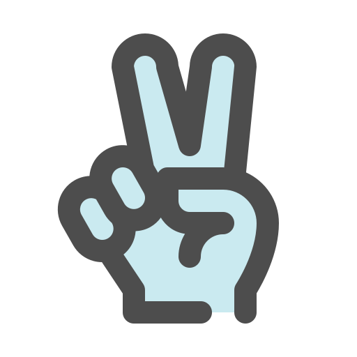Peace, peace finger, gesture icon - Free download