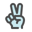 peace, peace finger, gesture 