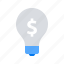 budget plan, bulb, business idea 