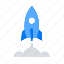 project launch, spaceship, startup