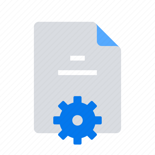 Article, blog, gear icon - Download on Iconfinder