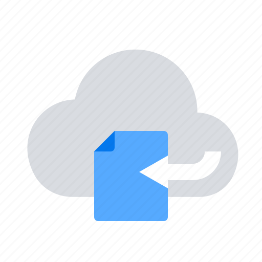 Cloud, document, restore icon - Download on Iconfinder