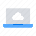 cloud, laptop, service
