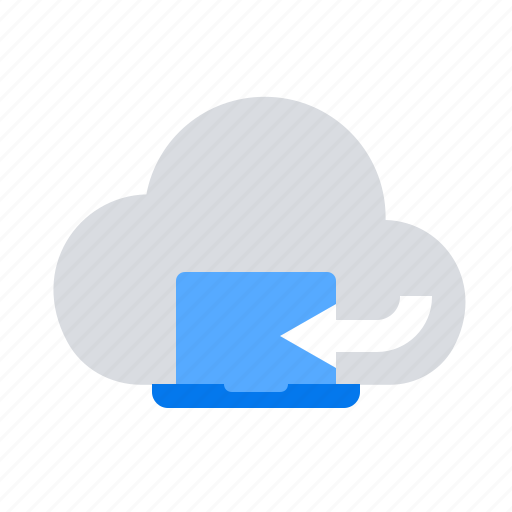 Cloud, laptop, restore icon - Download on Iconfinder