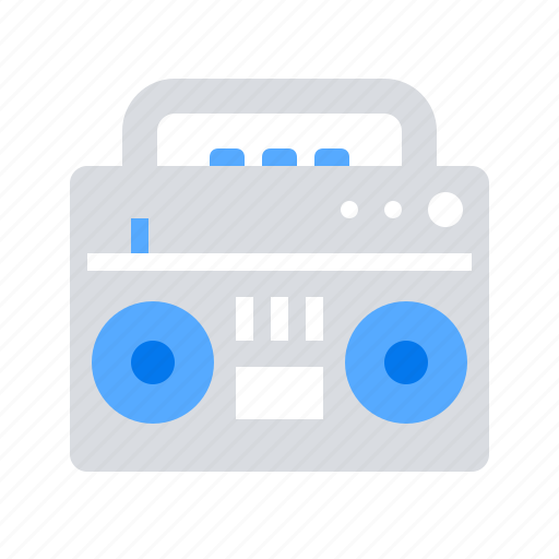 Boombox, center, music icon - Download on Iconfinder