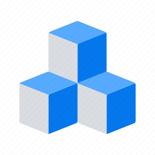 Cubes, cubic, isometric, virtual icon - Download on Iconfinder
