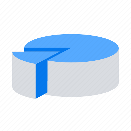 Graph, isometric, pie chart icon - Download on Iconfinder