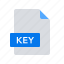 file, key, keynote