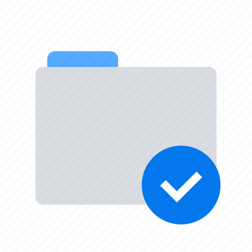 Access, checkmark, folder icon - Download on Iconfinder