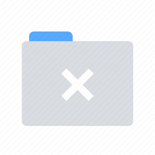 Cancel, delete, fodler icon - Download on Iconfinder