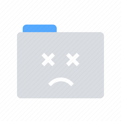 Dead, folder, missing icon - Download on Iconfinder