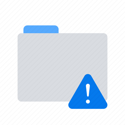 Error, folder, warning icon - Download on Iconfinder