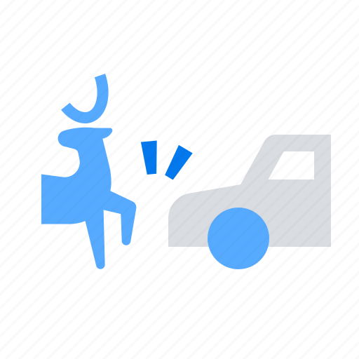 Accident, animal, car, collision, deer icon - Download on Iconfinder