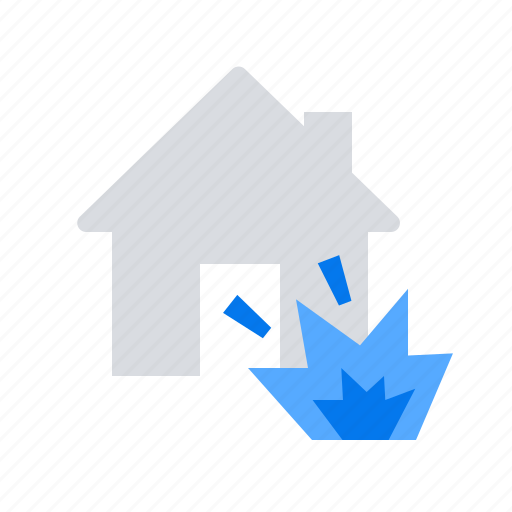 Explosion, house, home insurance icon - Download on Iconfinder
