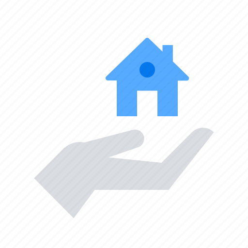Hand, house, insurance icon - Download on Iconfinder