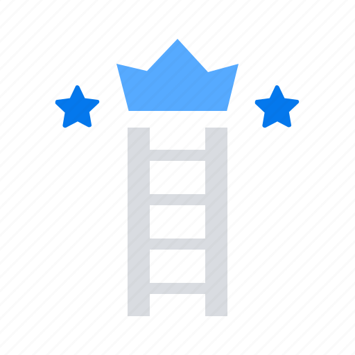 Career, crown, ladder icon - Download on Iconfinder