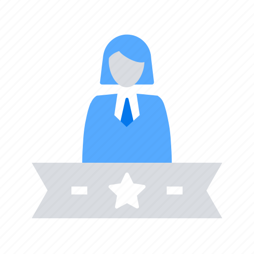 Leader, winner, woman icon - Download on Iconfinder