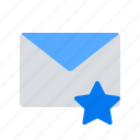 bookmark, email, star
