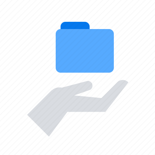 Folder, hand, share icon - Download on Iconfinder