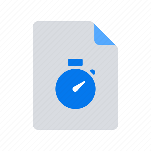 Document, records, stopwatch icon - Download on Iconfinder