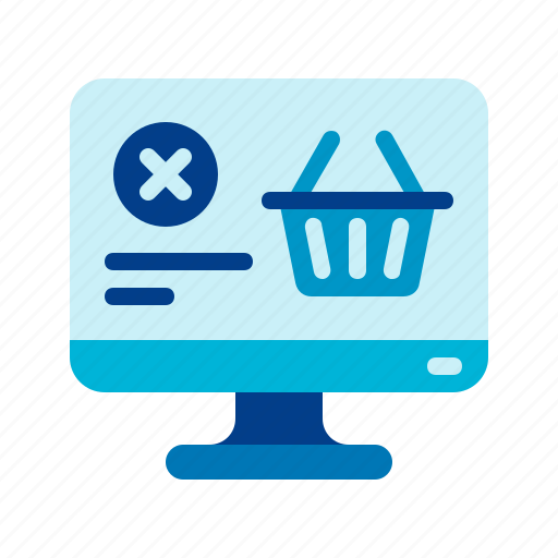 Basket, checkout, commerce and shopping, ecommerce, failed, online shop, shop icon - Download on Iconfinder