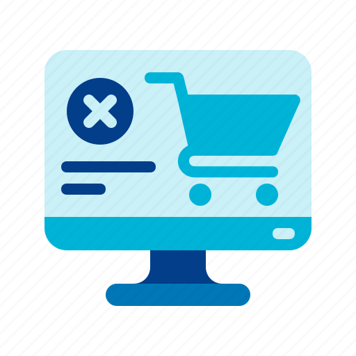 Cancel, checkout, commerce and shopping, ecommerce, failed, online shop, shop icon - Download on Iconfinder