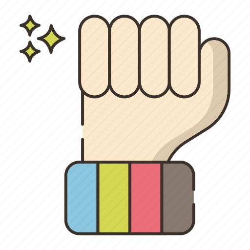 Hand, lgbt, power, rainbow icon - Download on Iconfinder