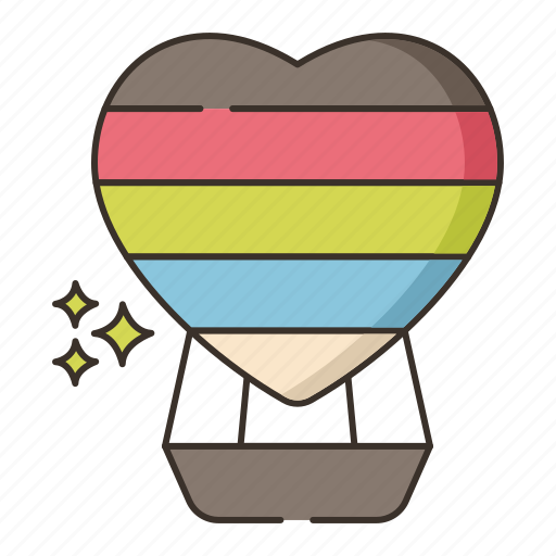 Hot air balloon, lgbt, love, support icon - Download on Iconfinder