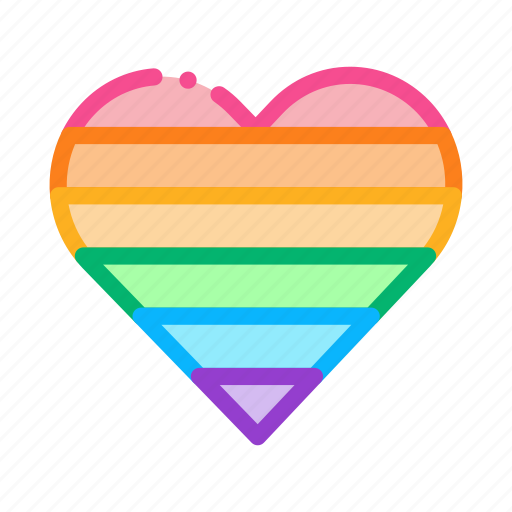Freedom, heart, lgbt, linear, marriage, rainbow, unicorn icon - Download on Iconfinder
