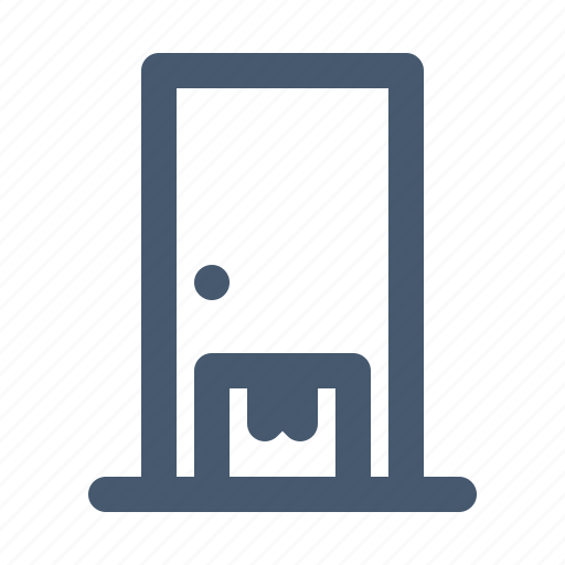 Delivery service, home delivery, front door, library service icon - Download on Iconfinder