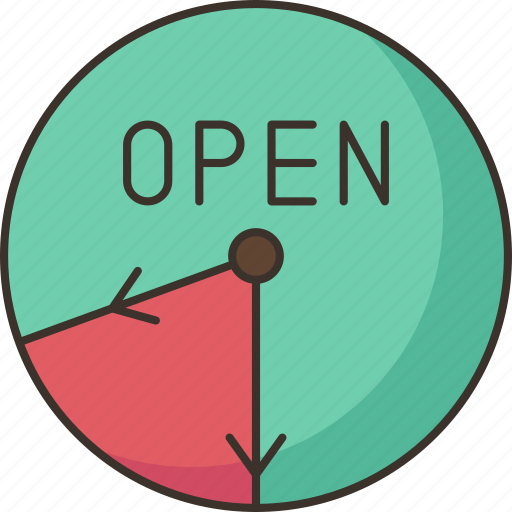 Hours, open, time, clock, service icon - Download on Iconfinder