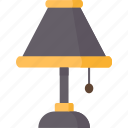 lamp, desk, light, room, furniture