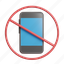 no, phone, smartphone, forbidden, stop 
